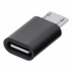 Adapteri Type C - Micro USB Blue Star - musta