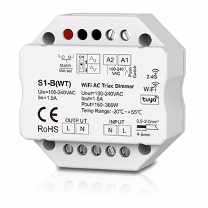 S1-B(WT) AC Triac -himmennin, Push-Dimm, Tuya, Wi-Fi