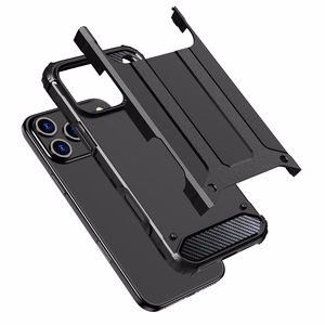 Hybrid Armor Suojakuori iPhone 17 Pro:lle - musta