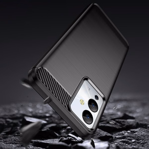 Carbon Case case for Infinix Note 12i flexible silicone carbon cover black