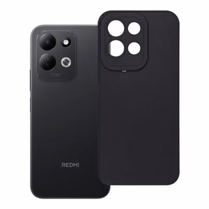 Musta matta TPU-kuori Xiaomi Redmi 17 4G/5G -puhelimelle