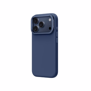 AmazingThing Glamour Suojakuori jalustalla iPhone 17 Pro Max:lle - sininen