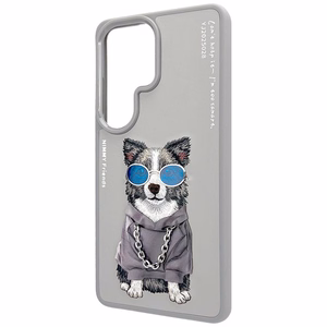 Nimmy Glasses Cool Dog Suojakuori Samsung Galaxy S26 Ultra - Harmaa