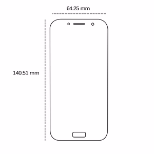 Karkaistu lasi 9H Samsung A520 A5 2017:lle