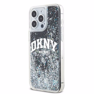 DKNY alkuperainen kovakuori Liquid Glitter Big Logo DKHCP14XLBNAEK iPhone 14 Pro Max:lle - musta