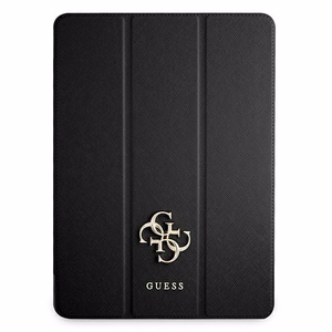 Guess Saffiano Collection kotelo iPad 12.9" 2021 Book Cover - musta