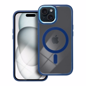 Suojakuori iPhone 15:lle Color Edge Mag Cover yhteensopiva MagSafe sininen