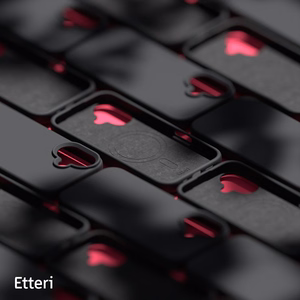 Etteri Silicone Mag case for iPhone 16 6,1" black