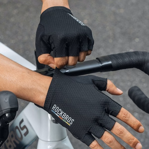 Rockbros TLS004 ROAD TO SKY Short Shock Absorbing Cycling Gloves M - Black