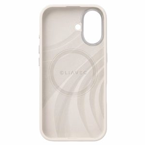 Liavec Silky suojakuori metallisella kamerakehyksellä Iphone 17 -puhelimelle beige