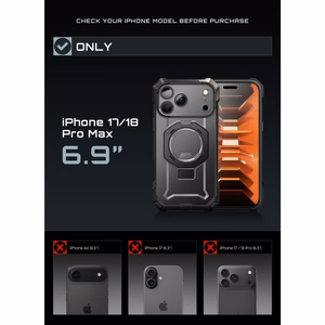 Supcase UB Grip Mag MagSafe -suojakuori iPhone 18 Pro Max / 17 Pro Max – musta