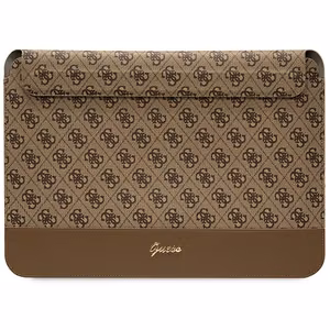 Guess 4G Stripe Metal Logo case for a 14" laptop - brown