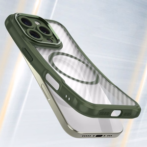 Leading Series MagSafe Silikoninen Suojakuori iPhone 16 Pro:lle - Vihreä