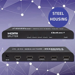 Qoltec 51798 Aktiivinen HDMI-Jakolaite 4x HDMI 4K 3.4Gb/s