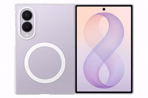 Samsung Galaxy Z Fold8 Clear Magnet -suojakuori ja 2 heijastusta vähentävää kalvoa, läpinäkyvä