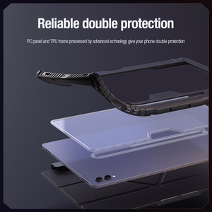 Nillkin Bumper Nahkainen Case Pro Suojakuori Samsung Galaxy Tab S9+:lle - musta