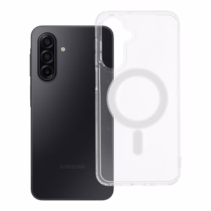 Suojakuori Samsung A17:lle Clear Mag Cover (STR) yhteensopiva MagSafen kanssa läpinäkyvä