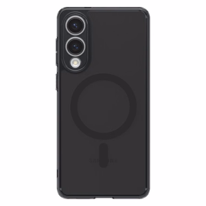 Spigen Ultra Hybrid Mag Suojakuori MagSafella Samsung Galaxy S25 Edge:lle - musta puoliläpinäkyvä