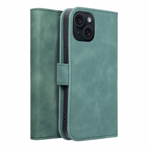 Flip-suojakuori iPhone 15:lle Tender Book vihreä