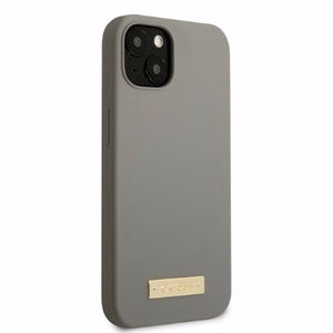 Guess GUHMP13MSPLG iPhone 13 6.1" harmaa/harmaa kova Suojakuori Silicone Logo Plate MagSafe