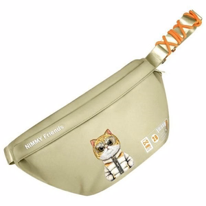 Nimmy Crossbody Cool&Cute 2.0 Kissa olkalaukku - vihreä