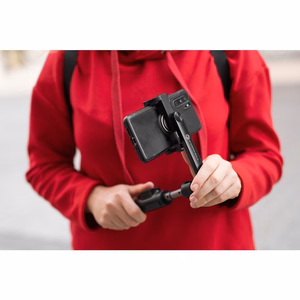 Forcell F-GRIP S70M selfiekepit langattomalla kaukosäätimellä + jalusta musta