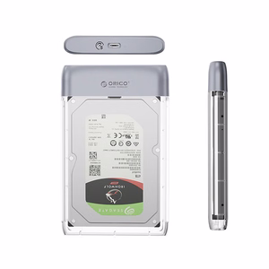 Orico TX25C3 2,5" HDD/SSD USB-C 5Gb/s -levykotelo - läpinäkyvä