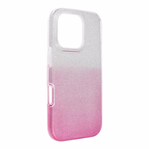 Case for iPhone 16 PRO Shining transparent pink