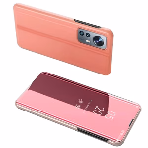Clear View Case kansi Xiaomi 12 Lite kansi läppä vaaleanpunainen