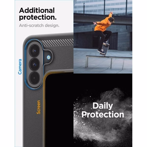 Spigen Rugged Armor -suojakuori Samsung Galaxy A37 5G:lle - musta