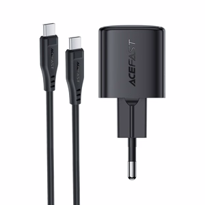 Charger Acefast A118 30W GaN USB-C + USB-C to USB-C cable 1.2m black