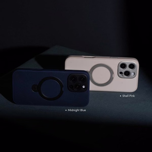 Moshi Kameleon MagSafe suojakuori iPhone 16 Pro Max -laitteelle, jalustatoiminnolla, Shell Pink -värinen