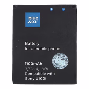 Akku Sony Ericsson U100 Yari / J10 / J10i2 ELM / Hazel:lle 1100 mAh Blue Star