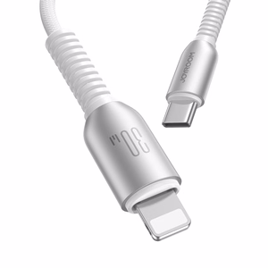 Joyroom S-A51 Cutting-Edge Series 30W USB-C - Lightning -kaapeli 1,2 m - vaaleanharmaa