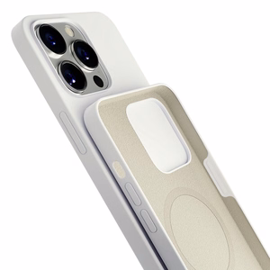 3mk Hardy Silikoninen MagCase iPhone 14 Pro Max:lle - Valkoinen
