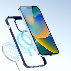 Dux Ducis Clin2 tapauksessa iPhone 14 Plus magneettinen MagSafe kansi sininen