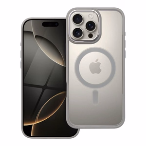 Suojakuori iPhone 16 PRO MAX:lle Color Edge Mag Cover yhteensopiva MagSafe titaani-harmaa