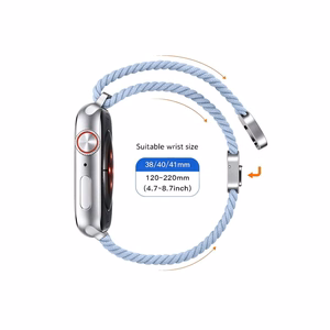 Tech-Protect NylonMag Hihna Apple Watch 4/5/6/7/8/9/SE (38/40/41 mm) vaaleansininen