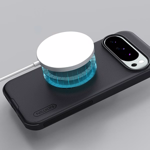 Nillkin Super Frosted Shield Pro Magneettinen suojakuori Google Pixel 10/10 Pro:lle MagSafe-yhteensopiva - musta