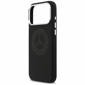 Mercedes Silicone Vintage Logo MagSafe suojakuori iPhone 17 Pro Max:lle - musta