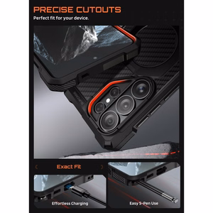 Supcase UB Grip Mag MagSafe Suojakuori Samsung Galaxy S26 Ultralle - Musta