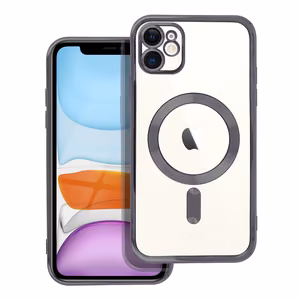 Suojakuori iPhone 11:lle Electro Mag Cover yhteensopiva MagSafen kanssa musta