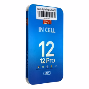 LCD-näyttö iPhone 12/12 Pro digitoijalla musta (ZY-LTPS) IC Transferable