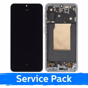 LCD-näyttö, yhteensopiva Samsung A576 A57 5G -mallin kanssa, kehyksellä / Icyblue / (huoltopaketti)