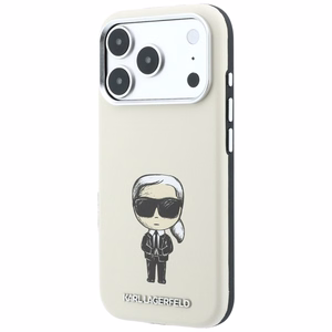 Karl Lagerfeld Smooth Ikonik Sketch MagSafe suojakuori mallille iPhone 18 Pro / 17 Pro – beige