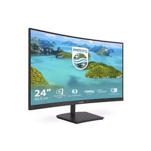 Philips E Line 241E1SCA/00 tietokonenäyttö 59,9 cm (23,6") 1920 x 1080 pikseliä Full HD LCD musta