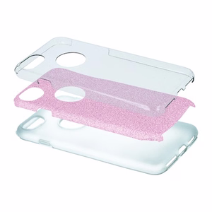 Glitter 3in1 case for Xiaomi Redmi Note 10 Pro / 10 Pro Max pink