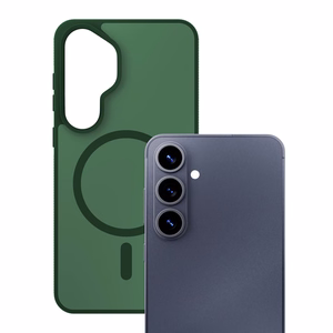 Samsung Galaxy S26 – 3mk Smoke MagCase vihreä puhelimen suojakuori