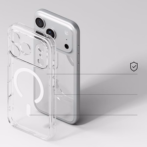 Ringke Fusion Magnetic MagSafe Suojakuori iPhone 17 Pro:lle - Kirkas