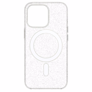 TEL PROTECT MagSilicone Clear Suojakuori iPhone 15 Pro Max:lle Glitter